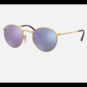 Purple round Ray Ban sunglasses
